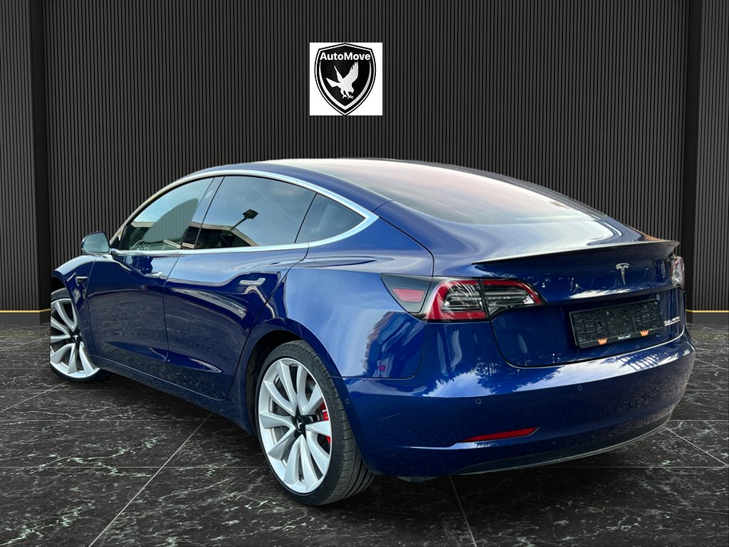 Tesla Model 3 DUAL PERFORMANCE 510HK MOMSBIL