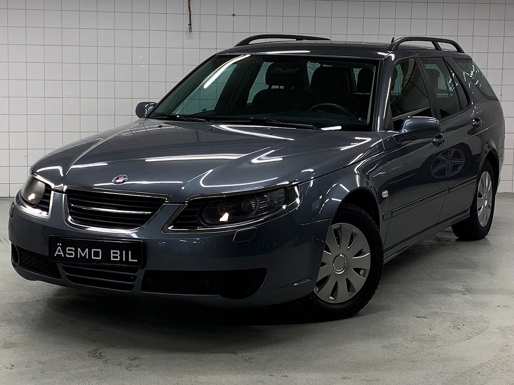 Saab 9-5 2,0T/BIOPOWER/TURBO/SPORTCOMBI/VÄLSKÖTT/DRAG/NY SERVAD