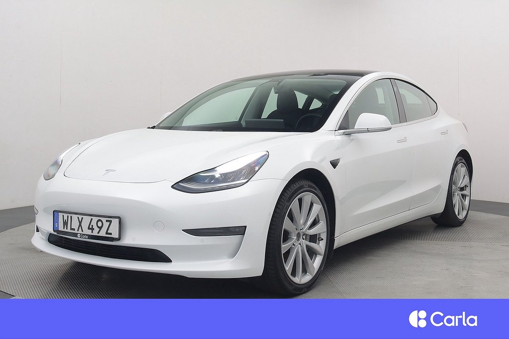 Tesla Model 3 Long Range AWD Autopilot Pano Drag V-Hjul