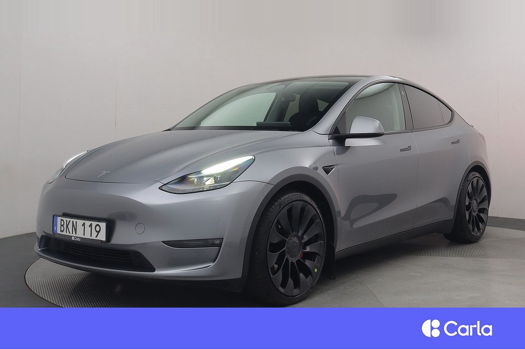 Tesla Model Y Performance AWD Autopilot Pano Drag V-hjul