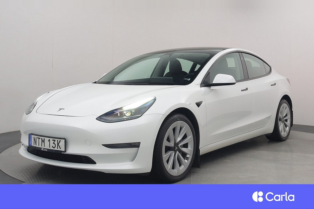 Tesla Model 3 Long Range AWD Refresh AP 19″ Pano Drag V-hjul