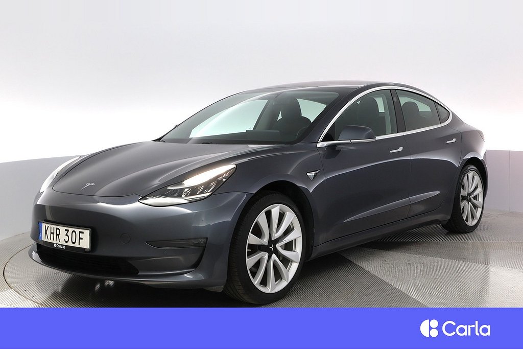 Tesla Model 3 Long Range AWD Autopilot 19″ Pano V-Hjul