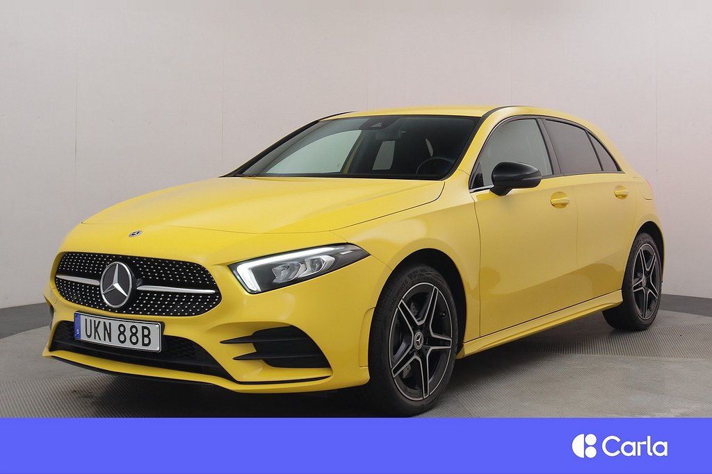 Mercedes-Benz A 250e AMG Värmare Kamera Cockpit V-hjul