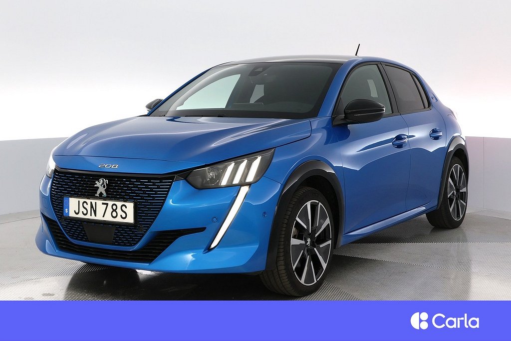 Peugeot E-208 GT Pack Adap.Fart Värmepump Kamera Vhjul 2,99%