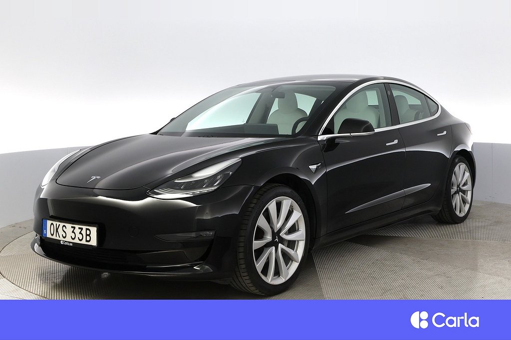 Tesla Model 3 Long Range AWD Autopilot 19″ Pano Drag V-Hjul