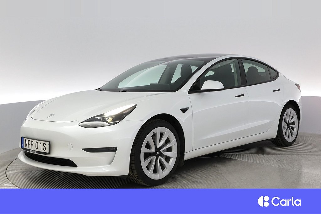 Tesla Model 3 Long Range AWD Refresh EAP 19″ Pano V-Hjul