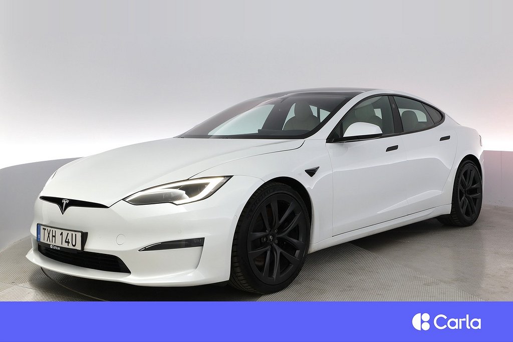 Tesla Model S Plaid Autopilot 21″ Yoke Pano V-Hjul 4,99%