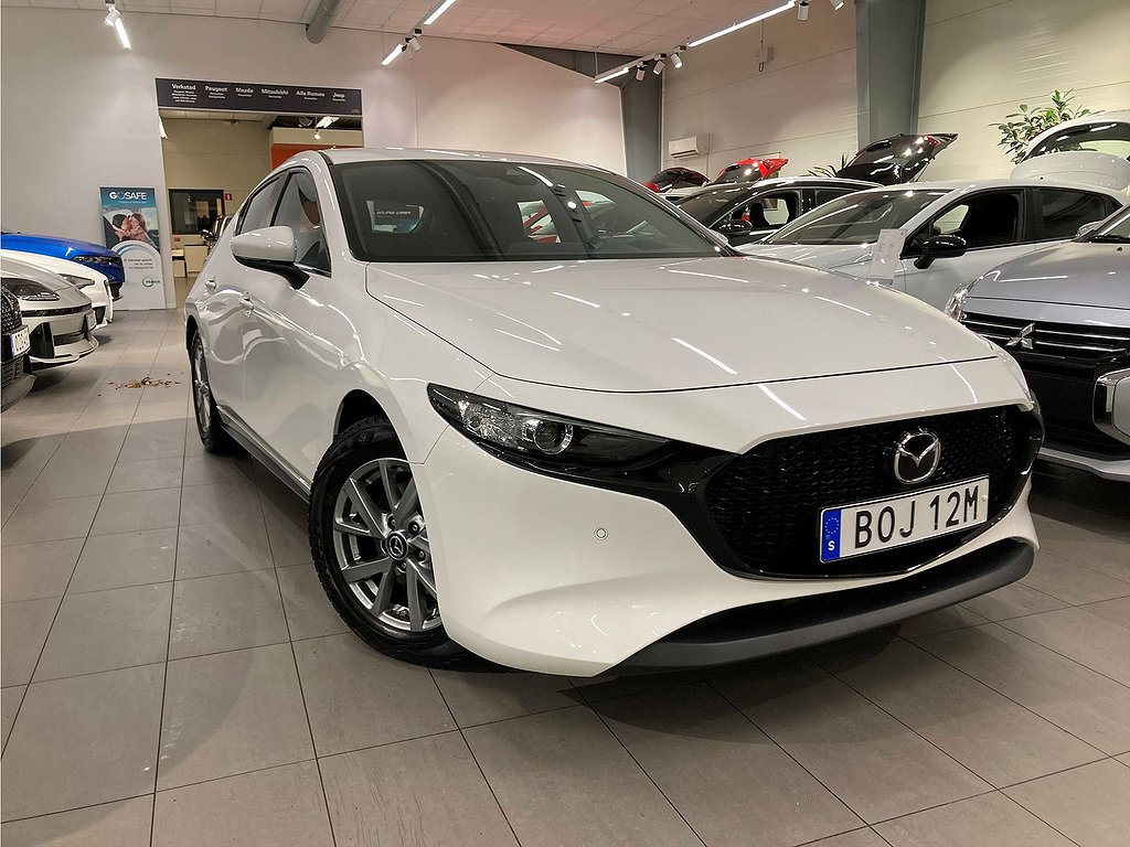 Mazda 3 Sky 2.0 SKYACTIV-G M Hybrid 150hk Aut – B-KAMERA, RATTVÄRME