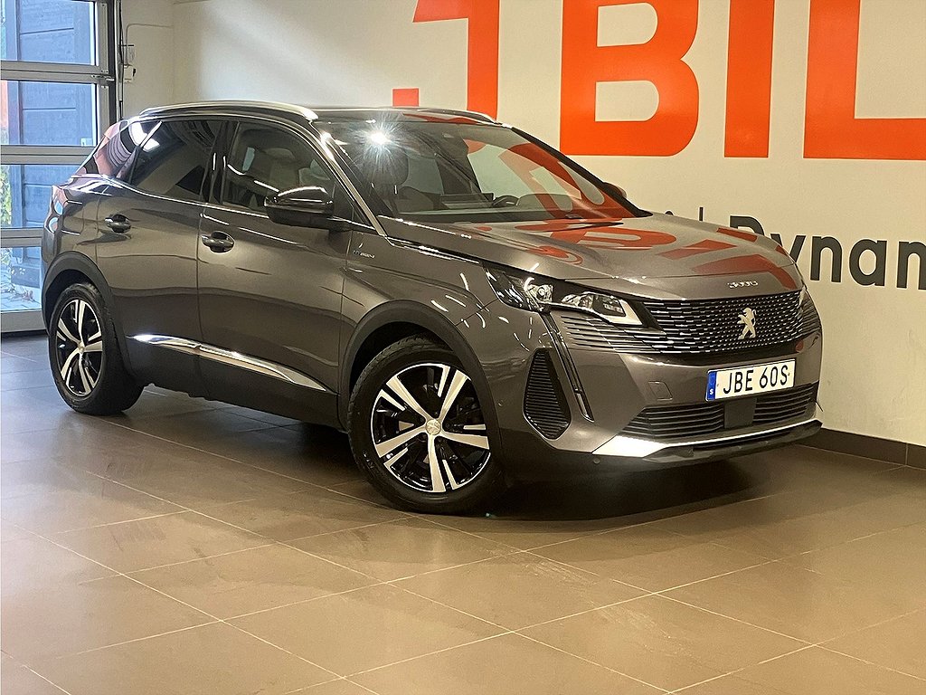 Peugeot 3008 GT + Sky Pack PHEV Hybrid 4 300hk Aut AWD – BACKKAMERA, PANO