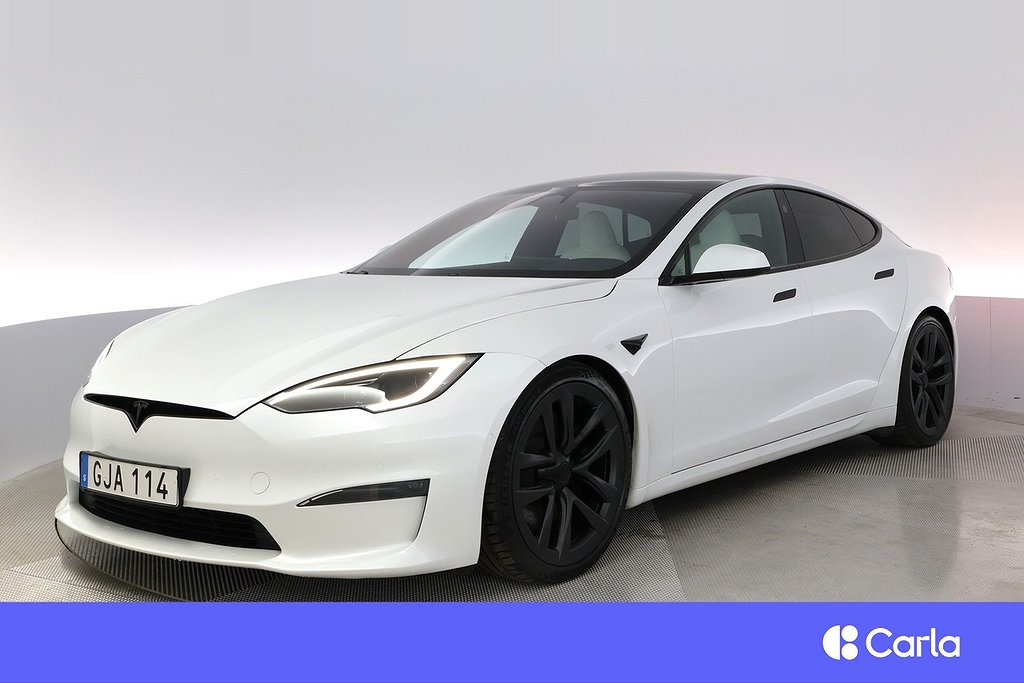 Tesla Model S Plaid EAP Uppgr.AP 21″ Yoke Pano V-Hjul