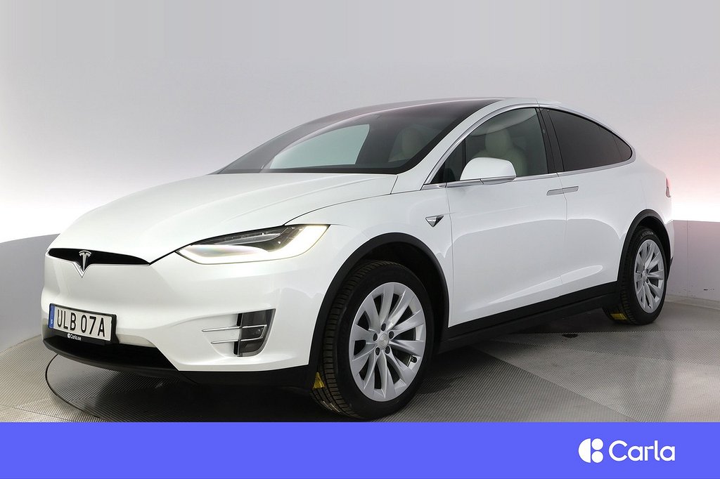 Tesla Model X Long Range AWD 7-sits FSD Pano Drag V-hjul