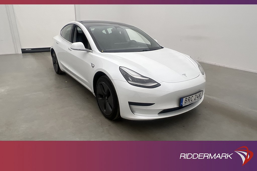 Tesla Model 3 Standard Range Plus Pano B-Kamera Drag Sv.Såld