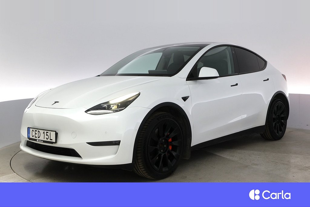 Tesla Model Y Long Range AWD Autopilot 20″ Pano Drag V-Hjul