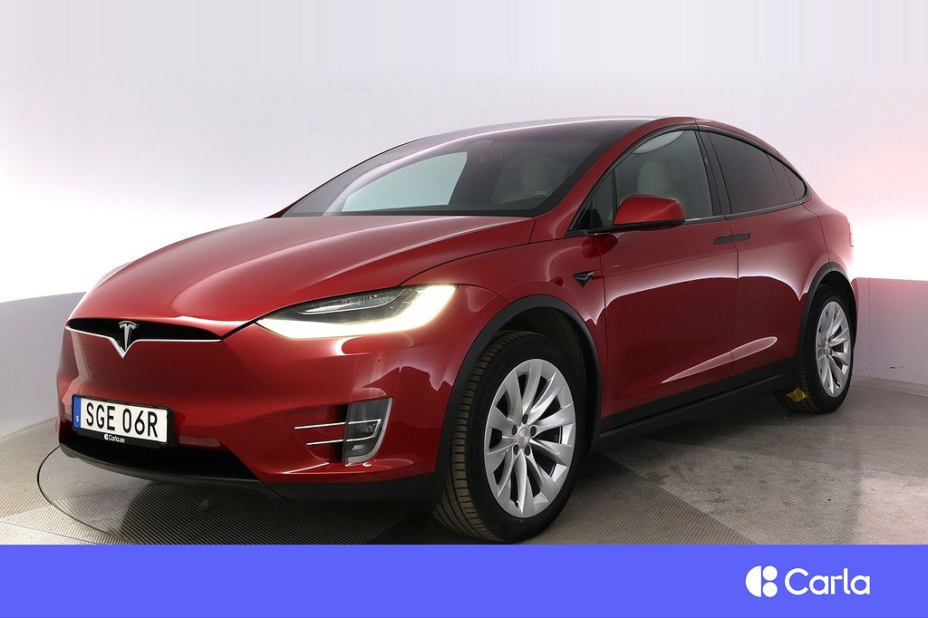 Tesla Model X Long Range AWD 7-sits AP Pano Drag V-Hjul