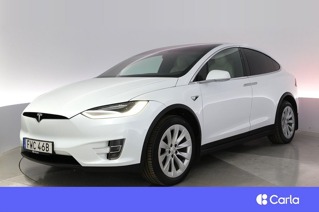 Tesla Model X Long Range AWD 6-sits AP Pano Drag V-Hjul