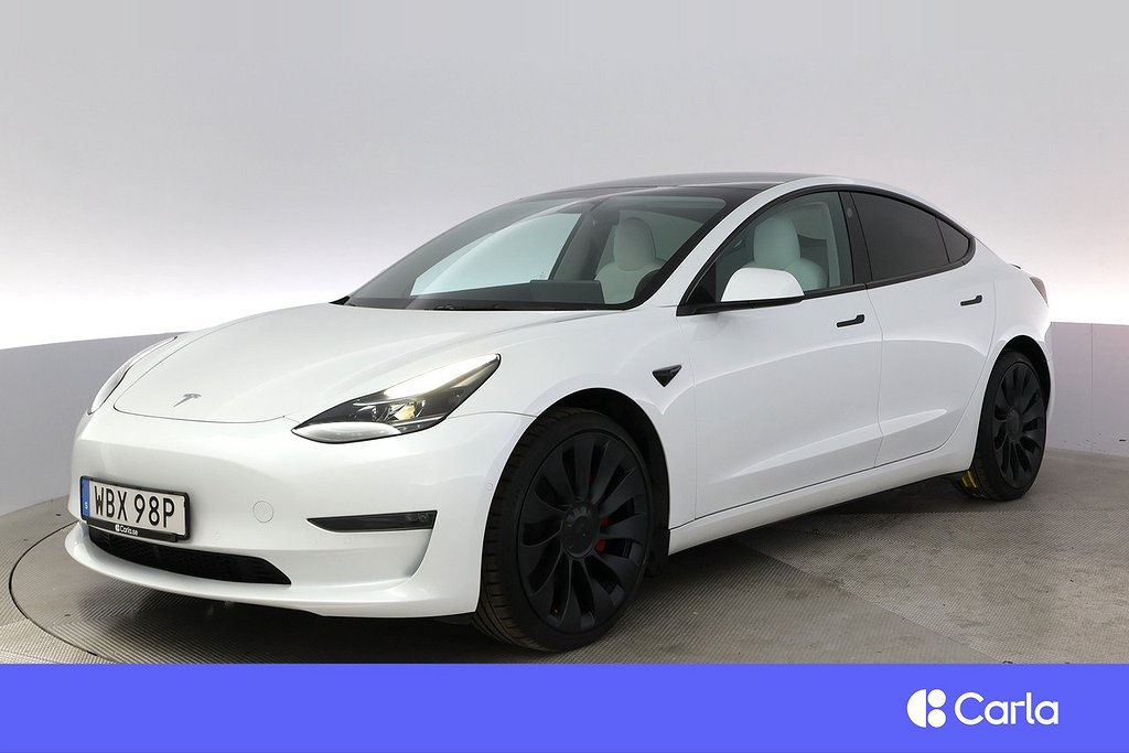 Tesla Model 3 Performance AWD Refresh AP Pano V-Hjul