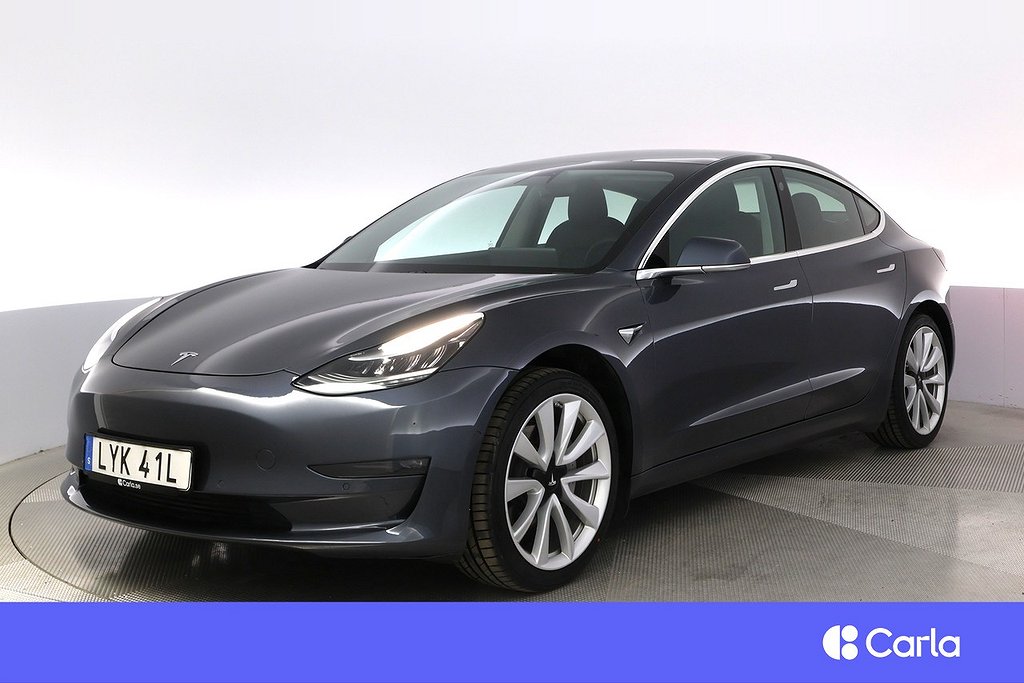 Tesla Model 3 Long Range AWD Autopilot 19″ Pano V-Hjul