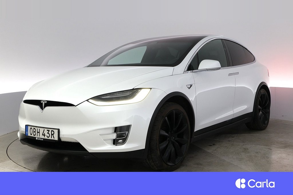 Tesla Model X Long Range AWD 7-sits FSD Pano Drag V-hjul