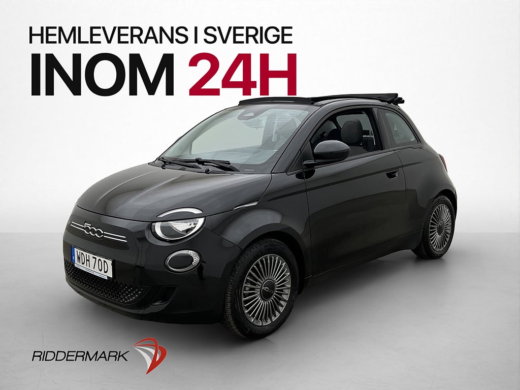 Fiat 500C e 42 kWh 118hk Cabriolet CarPlay Navigation